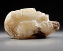 A CARVED ALABASTER FUNERARY PORTRAIT WITH INSCRIPTION TO THE NECK, LATE 1ST MILLENNIUM BC. PROVEN Image - 3