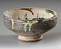 A SGRAFFITO SPLASHWARE POTTERY BOWL, PERSIA, NISHAPUR, 10TH CENTURY. A pottery bowl of rounded Image - 2