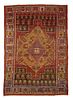 KONJO FROM CENTRAL ANATOLIA, LATE 19TH CENTURY. Turkish rug in small format. 
Black areas Image - 1