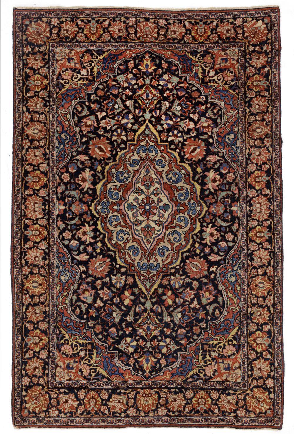 AN KESHAN CARPET, LATE 19TH CENTURY. An Keshan carpet from Central Persia, late 19th 