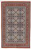 A SIGNED ANATOLIAN SILK CARPET. Signed Anatolian silk carpet, older, very finely hand-knotted Image - 1