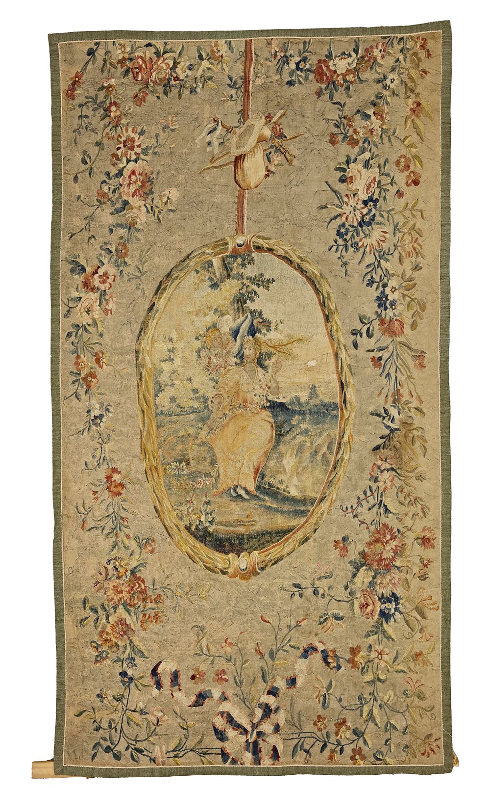 AN ANTIQUE VERY RARE FRENCH TAPESTRY, 1ST HALF 17TH CENTURY. Museum quality tapestry, France 