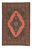 A FINE GHOM RUG WITH SILK, PERSIA, CIRCA 1960. From Central Persia. Expressive medallion design Image - 1
