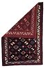 CENTRAL PERSIA BAKHTIARI REGION RUG, CIRCA 1920. Wool pile knotted on cotton, diagonal lozenges Image - 1