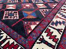 CENTRAL PERSIA BAKHTIARI REGION RUG, CIRCA 1920. Wool pile knotted on cotton, diagonal lozenges Image - 2