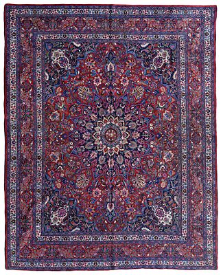 KHORASSAN FROM NORTHEASTERN PERSIA, LATE 19TH CENTURY. Antique, shiny sheep’s wool pile knotted