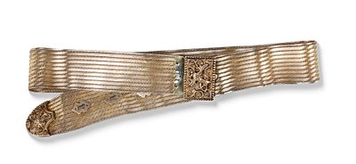 OTTOMAN SILVER BELT – 19TH CENTURY. A finely crafted Ottoman silver belt from the 19th century 
