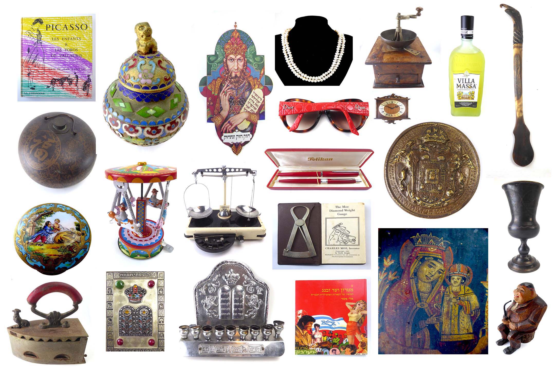 אוסף פרטי | מכירה  69 | פריטי אספנות ריהוט ציורים ישראליאנה חנוכיות פיסול פריטים מאפריקה מדליות משחקים מכשירים ספרים יודאיקה מזרח רחוק תכשיטים שעונים ניירת אמנות ועיצוב
