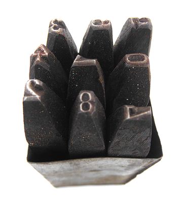 כלי הטבעה לסימון תכשיטים, המכונה "CSJA 925 750 585 999 990 Straight Shank Jewelry Mark Stamp 
