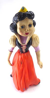 שלגיה בובת גומי וינטג' גדולת מימדים ומיוחדת לאספנים נדירה גובה 38 ס"מ רוחב 19 ס"מ שנת 1962 מצב 