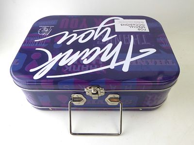 מזוודת פח ממותגת מידות 25X18 ס"מ עובי 8 ס"מ