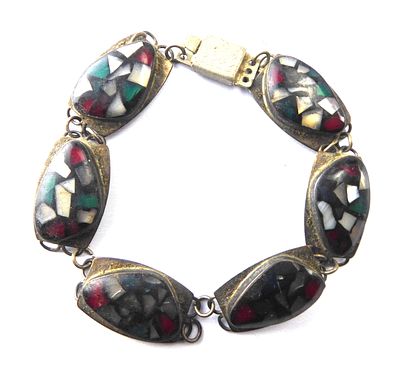 צמיד כסף יפיפה ישראליאנה חתום על כל חוליה לכסף 935 וחרוט MADE IN ISRAEL משקל 13.3 גרם