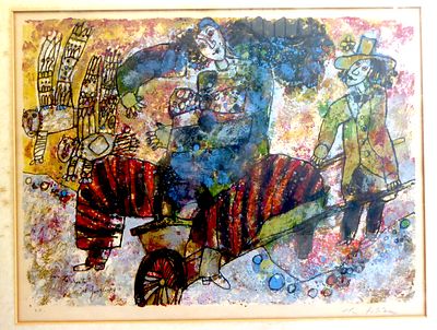 THEO TOBIASSE צייר יהודי צרפתי 1927 - 2012
הציורים של טוביאס נחשבים לאמירה חזקה על הקיום האנושי 