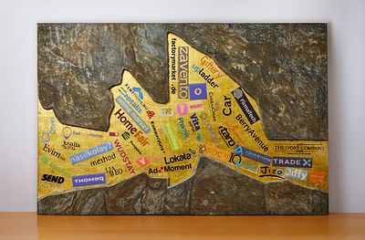 Оскар Хартманн & Моторная Марина - "Цена единорога"/ "Закопанные ценности" 2025. Дерево, каменный 