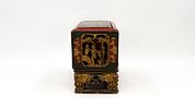 An antique Chinese gilt and lacquered carved wood altar box for the Straits of Peranakan Image - 1