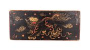 An antique Chinese gilt and lacquered carved wood altar box for the Straits of Peranakan Image - 10