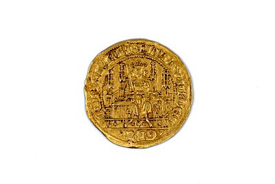 A Flemish gold quart d'&eacute;cu &agrave; l'aigle of Louis of Male, County of Flanders, struck 1352-1353 