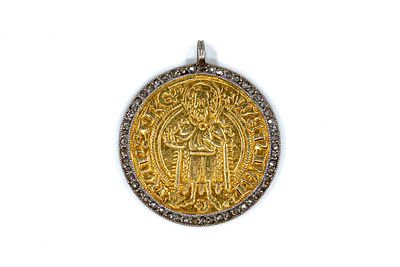 A German States goldgulden of the Archbishopric of Trier, Werner of Falkenstein, (1414-1417) 