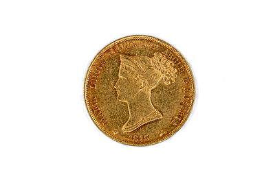 A Parma gold 40 Lire coin of Marie Louise, dated 1815. With bust of Marie Louise on the obverse 