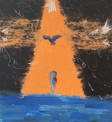 Илья Карпушкин. Дух Святой. Холст, акрил, масло. 50х50 см.