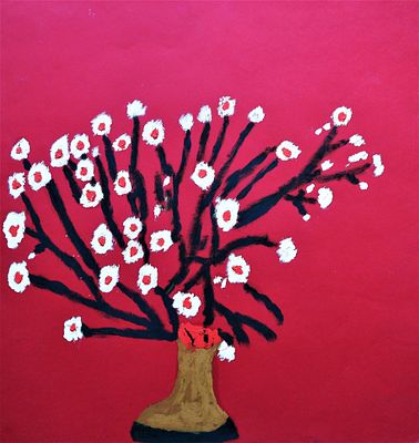 Александр Савченко. Ромашки. Бумага, масло. 57х62 см. 2009.