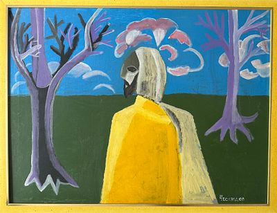 Александр Ческидов. Покой. . Холст на подрамнике, акрил. 70х80 см. В раме 75х85 см. 2017.