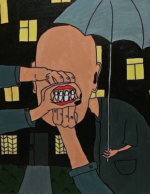 Дмитрий Нога. Безликий. Холст, акрил. 50х40 см. 2024.