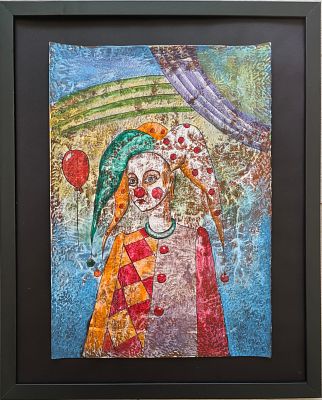 Михаил Карара. Без названия. Бумага, тушь, акварель. 41,5х30 см, в раме 50х40 см. 2003.