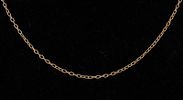 14K YELLOW GOLD CHAIN. Unusual oval links with twist texture; marked "Midas" "Turkey" 14K, L-20" Image - 3