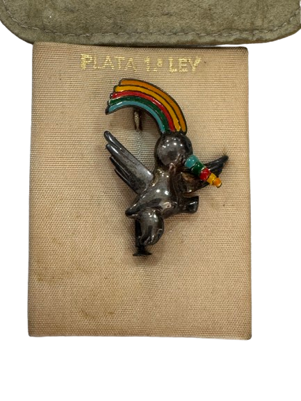 EXPO'92 Silver Pin – Curro, Official Mascot
. Exclusive sterling silver pin featuring “Curro, ”