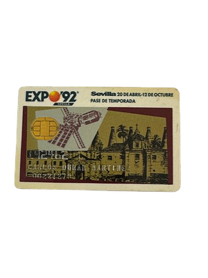EXPO'92 Smartcard – Season Pass with Chip (Personalized)
. Original smartcard-style season pass