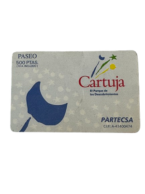 EXPO'92 Entry Ticket – Cartuja Discovery Park Walk (500 ptas). Original EXPO'92 ticket for a