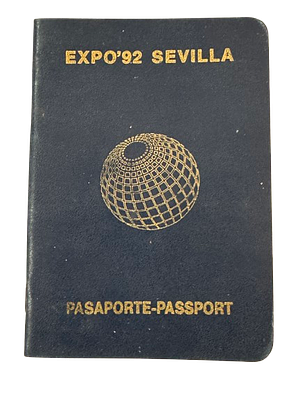 EXPO 92 PASSPORT Seville. Pasaporte EXPO 92 SEVILLA La Exposición Universal de Sevilla 1992 se