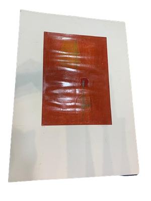 Conchita Carambano - Abstract art print titled "The Sun". Abstract artwork characterized by a deep 