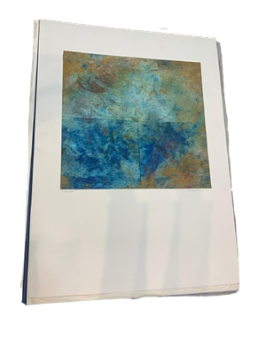 Conchita Carambano - Abstract art print titled "Landing Fell". Abstract artwork with a distinctive 