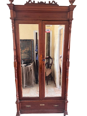 Antique Wardrobe. Magnificent wardrobe from the late 19th or early 20th century, made of solid 