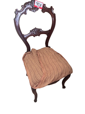 Elizabethan Chair with Backrest. Elegant carved hardwood chair in the Elizabethan style 