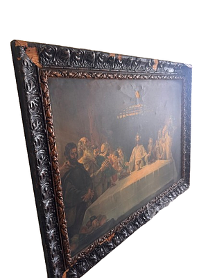 Print of the Last Supper. Classic depiction of the Last Supper. It is notable for its use of 