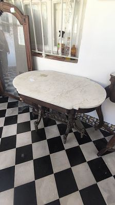 20th century - Elizabethan side table. All these items must be collected from the house in person; 