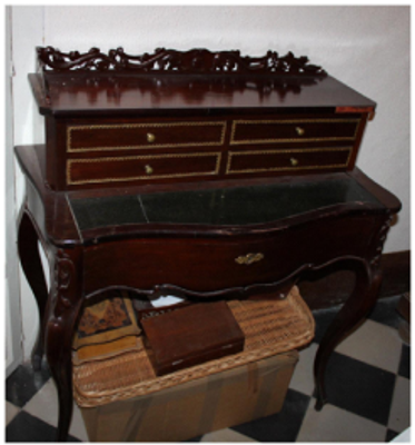 c. 1900 - Writing desk. All these items must be collected from the house in person; we do not 