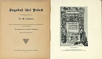 Haggadah shel Pesach with a German Commentary by Rabbi Meir Lehman, and with Photographs from 