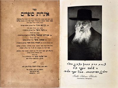 Igrot Sofrim - on the Rek"a and Rabbis of the Sofer family - Vienna, 1928 - First edition. מעט 
