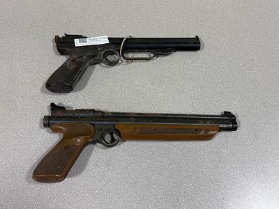 Crosman Air Pistols — 2 in lot, both in need of repair