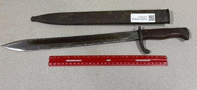 Military Bayonet — stamped Weyersberg Kirschbaum Solingen, possibly WWII era
