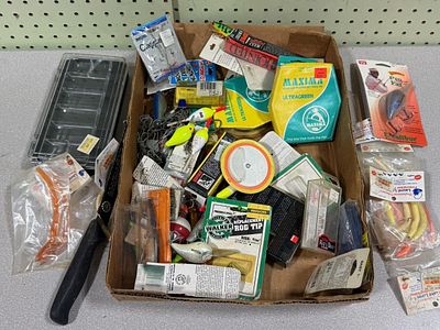 Lure Lot — mostly on card, includes Bomber, Rapala, and more