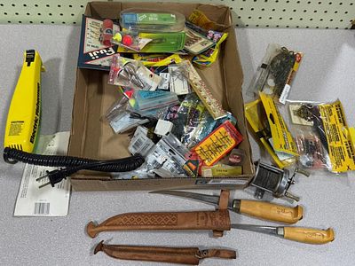 Fishing Supplies and Bait — includes rubber worms