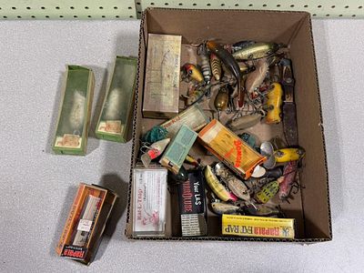 Fishing Lures — some boxed, includes older pieces
