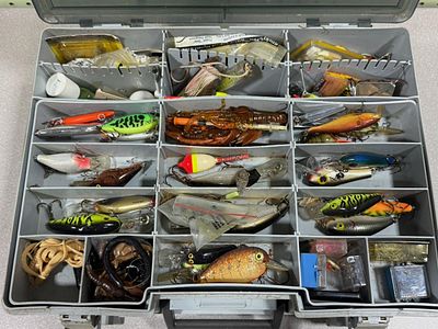 Tackle Box — loaded with lures and supplies, ready to fish!