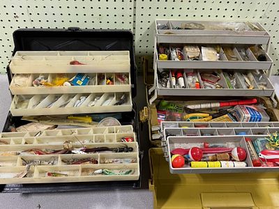Tackle Boxes with Contents — 2 in lot