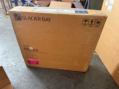 Glacier Bay 30-Inch Beveled Bi-View Frameless Mirrored Medicine Cabinet. This lot features a 